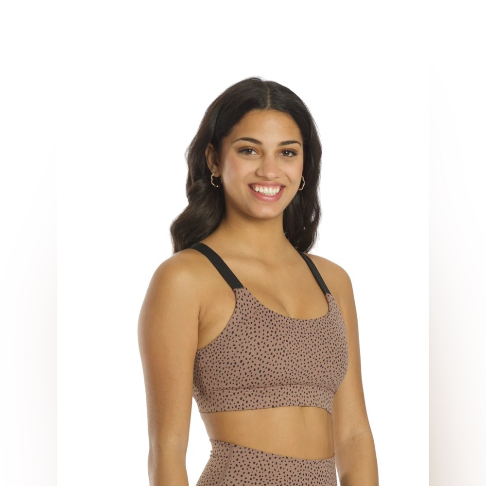 ALL FENIX Cheetah printed sports bra